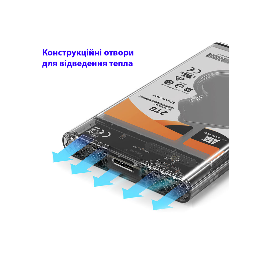 Кишеня зовнішня Maiwo 2.5" SATA/SSD HDD - USB3.0 (K2510B) - фото 2 Кишеня зовнішня Maiwo 2.5" SATA/SSD HDD - USB3.0 (K2510B) - фото 2