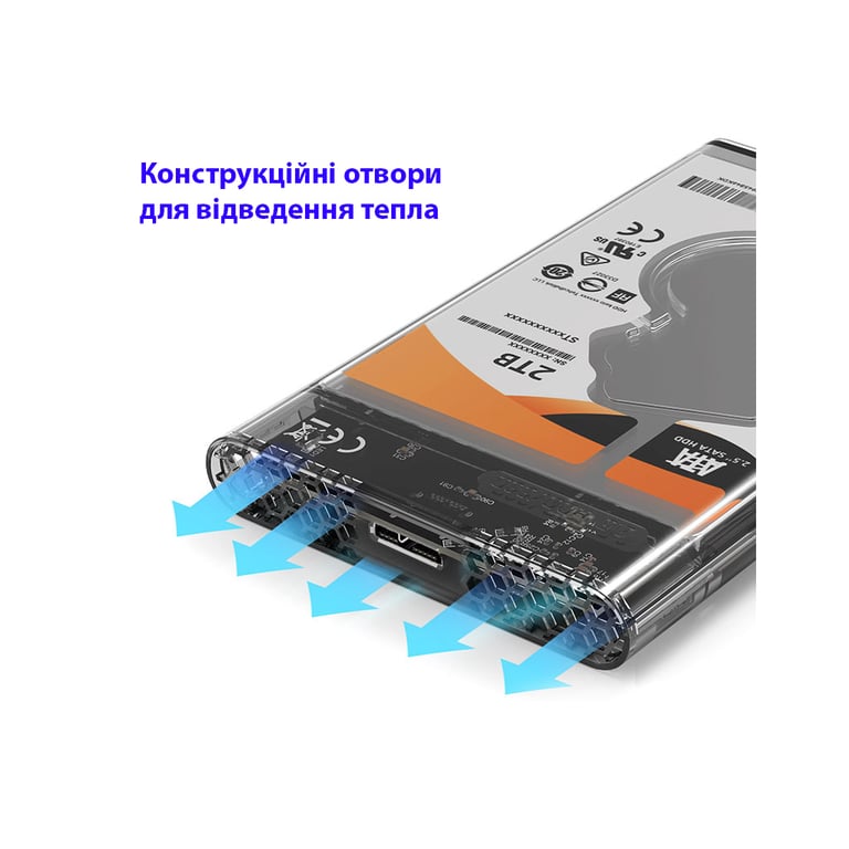 Кишеня зовнішня Maiwo 2.5" SATA/SSD HDD - USB3.0 (K2510B) - фото 2