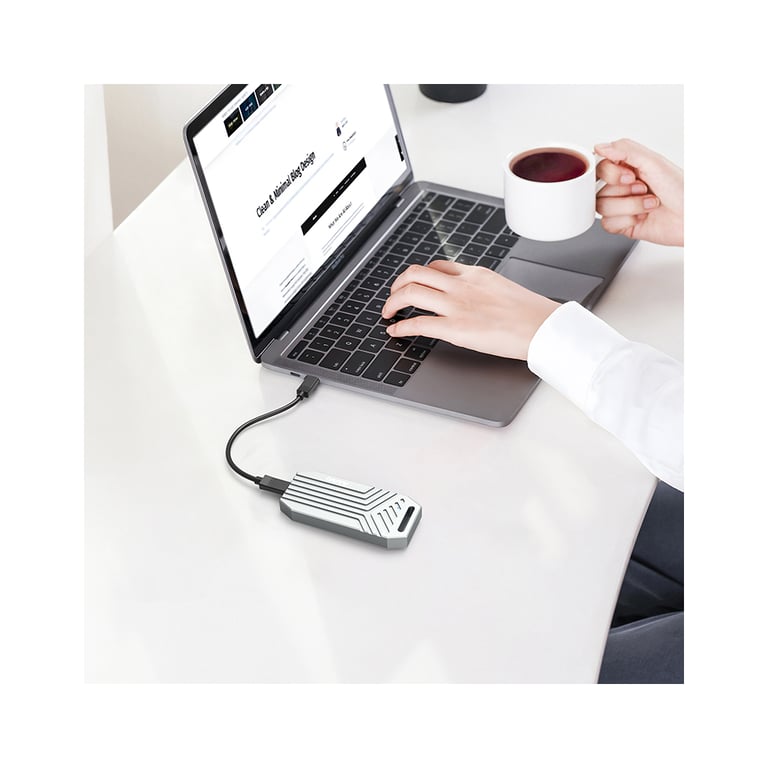 Кишеня зовнішня Maiwo M.2 SSD NVMe 2280 ч-з USB4.0 Type-C 40Gbps (K1695) - фото 11