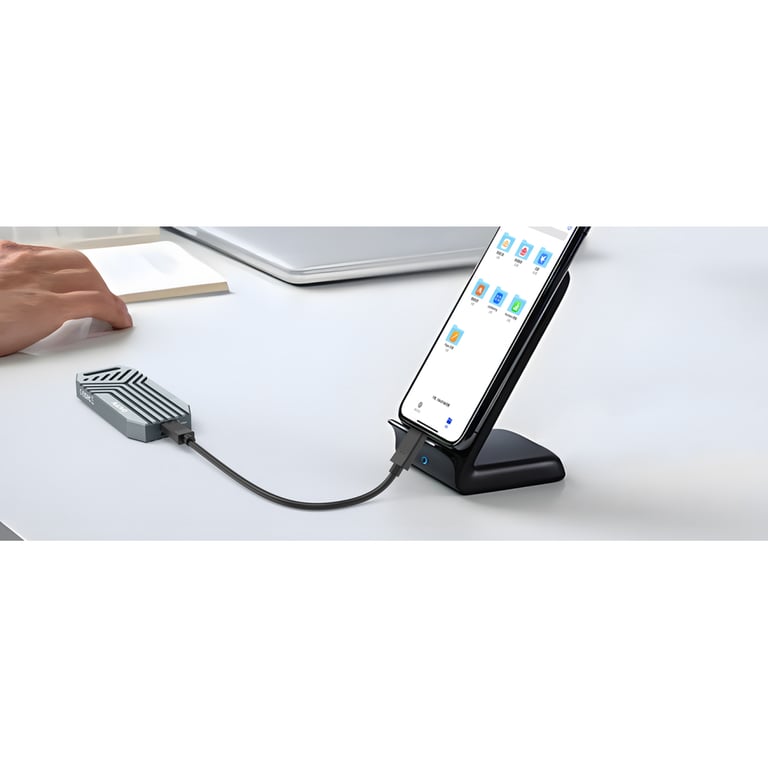 Кишеня зовнішня Maiwo M.2 SSD NVMe 2280 ч-з USB4.0 Type-C 40Gbps (K1695) - фото 4
