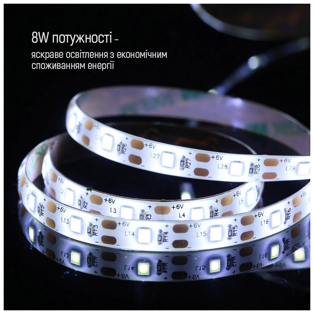 Світлодіодна стрічка ColorWay LED 3м з живленням від USB (CW-LD03) - фото 12 Світлодіодна стрічка ColorWay LED 3м з живленням від USB (CW-LD03) - фото 12