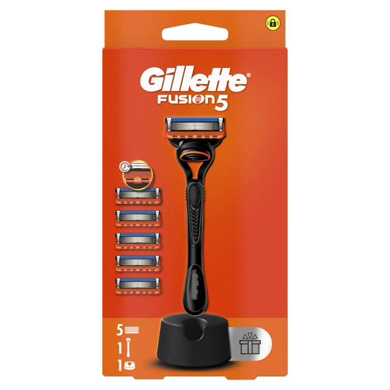 Бритва Gillette Fusion5 з 5 змінними картриджами + Підставка (8700216356794) - фото 2
