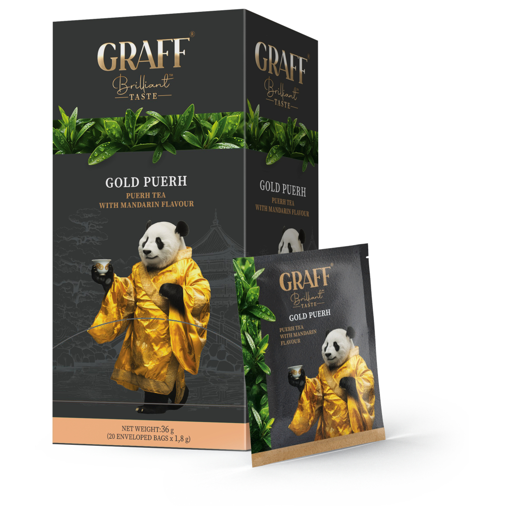 Чай Graff Gold Puer З ароматом мандарина 20 пакетиків х 1.8 г (4820279610634) Чай Graff Gold Puer З ароматом мандарина 20 пакетиків х 1.8 г (4820279610634)