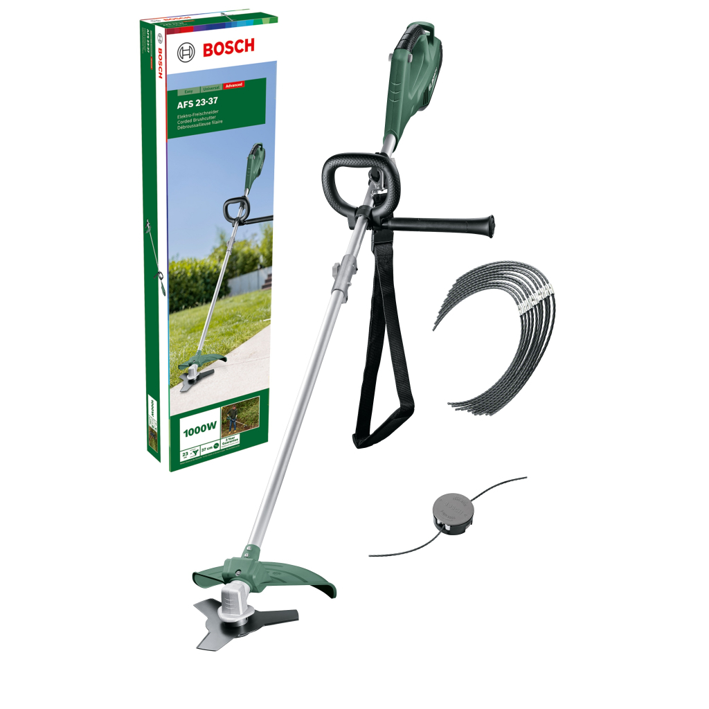 Тример садовий Bosch AFS 23-37 1000Вт, ліска 37см, ніж 23см, 5.7кг (0.600.8A9.000) - фото 2 Тример садовий Bosch AFS 23-37 1000Вт, ліска 37см, ніж 23см, 5.7кг (0.600.8A9.000) - фото 2