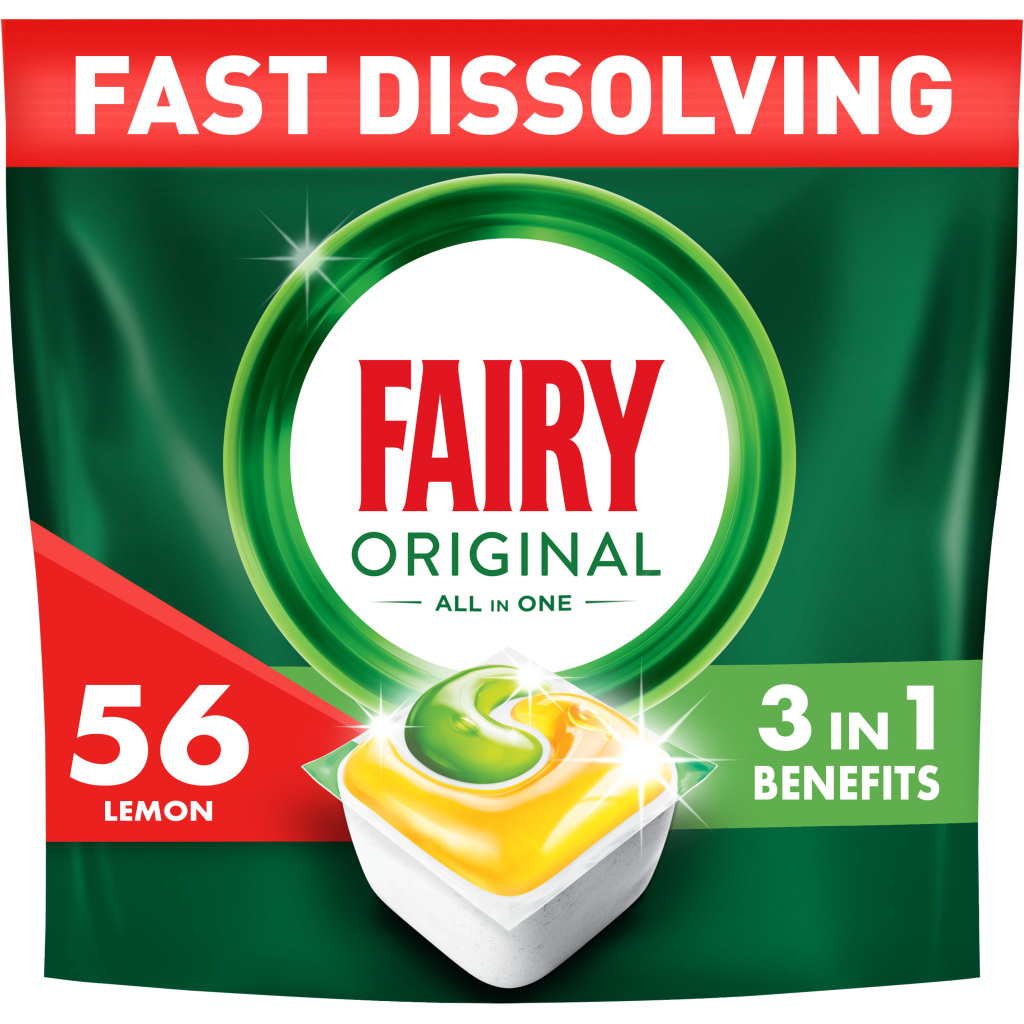 Таблетки для посудомийних машин Fairy Original All in One Lemon 56 шт. (8700216237352) Таблетки для посудомийних машин Fairy Original All in One Lemon 56 шт. (8700216237352)