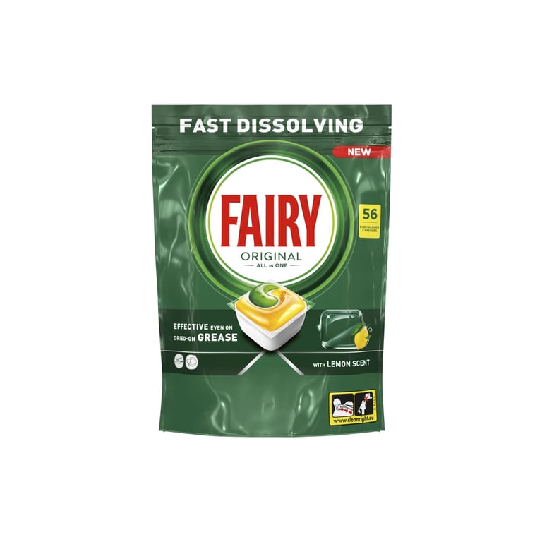 Таблетки для посудомийних машин Fairy Original All in One Lemon 56 шт. (8700216237352) - фото 2