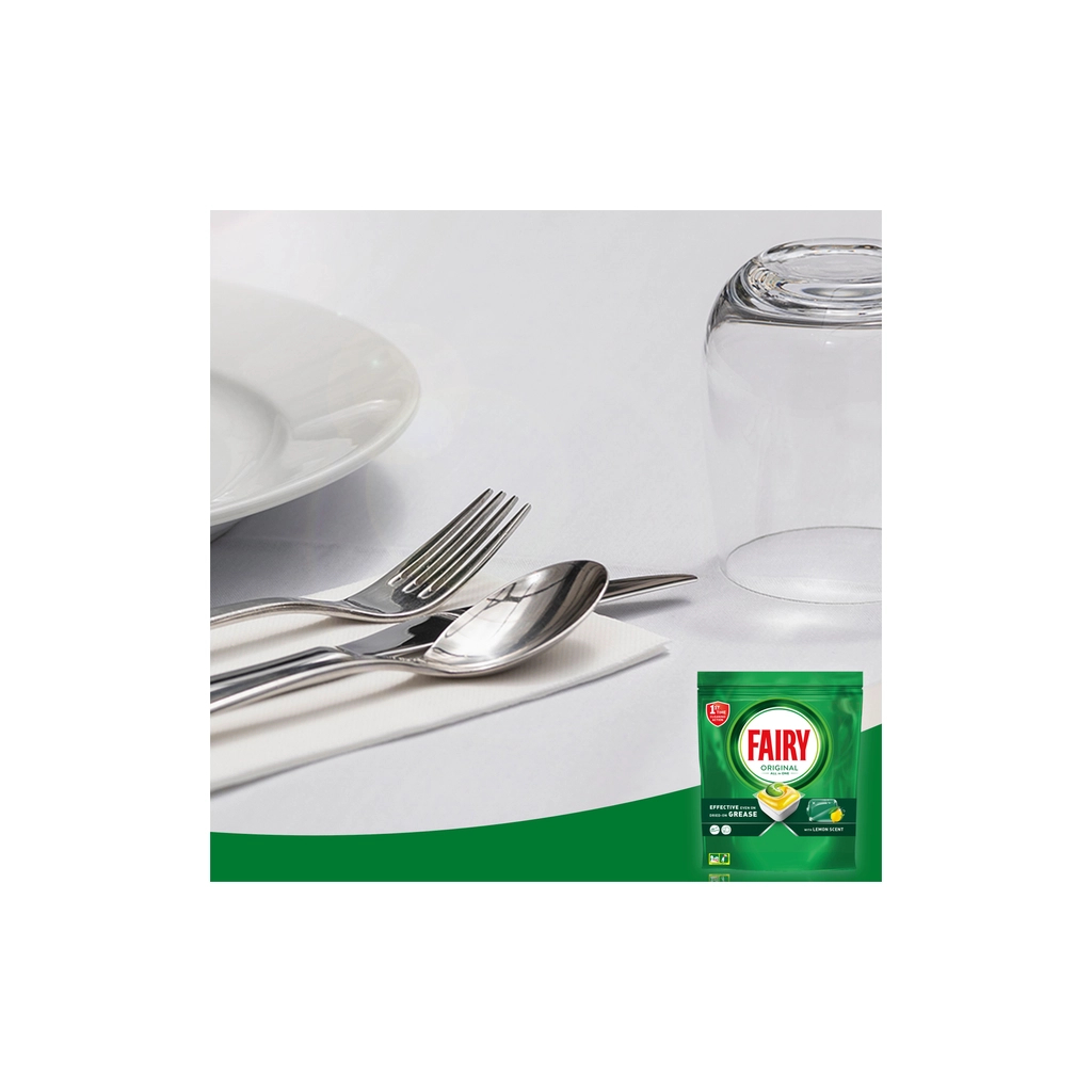 Таблетки для посудомийних машин Fairy Original All in One Lemon 56 шт. (8700216237352) - фото 3 Таблетки для посудомийних машин Fairy Original All in One Lemon 56 шт. (8700216237352) - фото 3