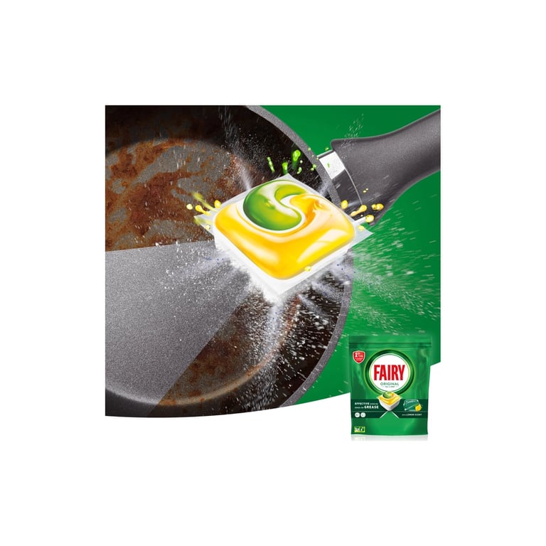 Таблетки для посудомийних машин Fairy Original All in One Lemon 56 шт. (8700216237352) - фото 4