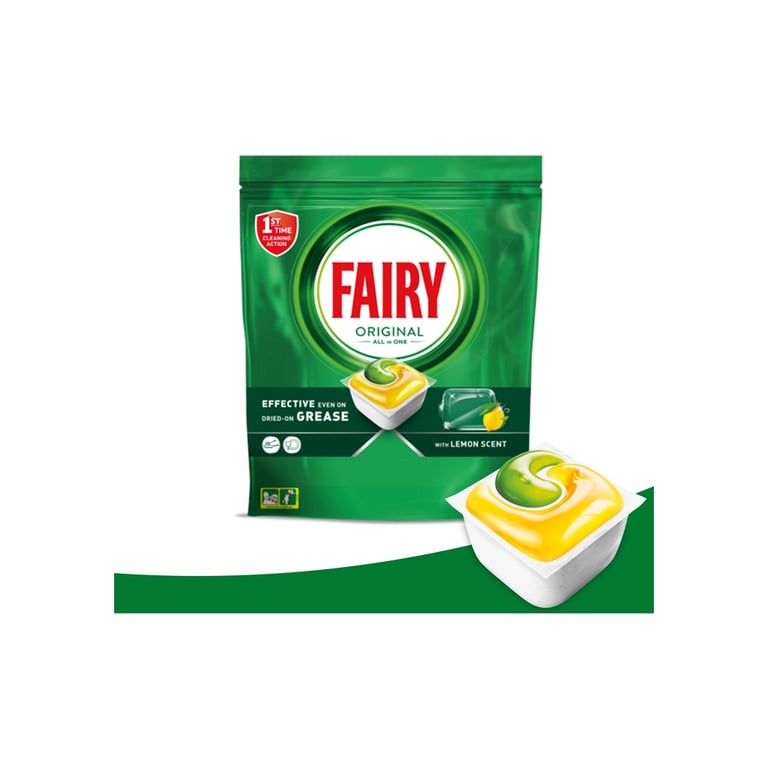 Таблетки для посудомийних машин Fairy Original All in One Lemon 56 шт. (8700216237352) - фото 8
