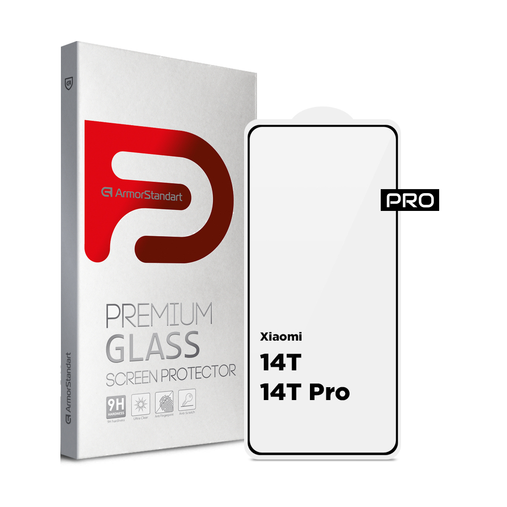 Скло захисне Armorstandart Pro Xiaomi 14T / 14T Pro Black (ARM79330) - фото 1 Скло захисне Armorstandart Pro Xiaomi 14T / 14T Pro Black (ARM79330) - фото 1
