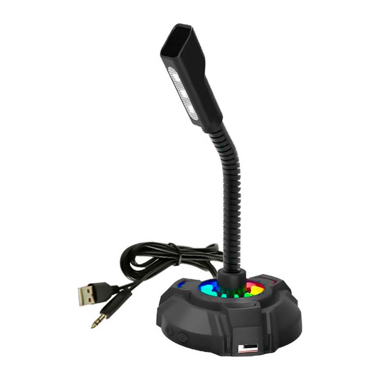 Мікрофон HP DHP-1100C RGB backlit 3.5мм+USB Black (DHP-1100C) - фото 3