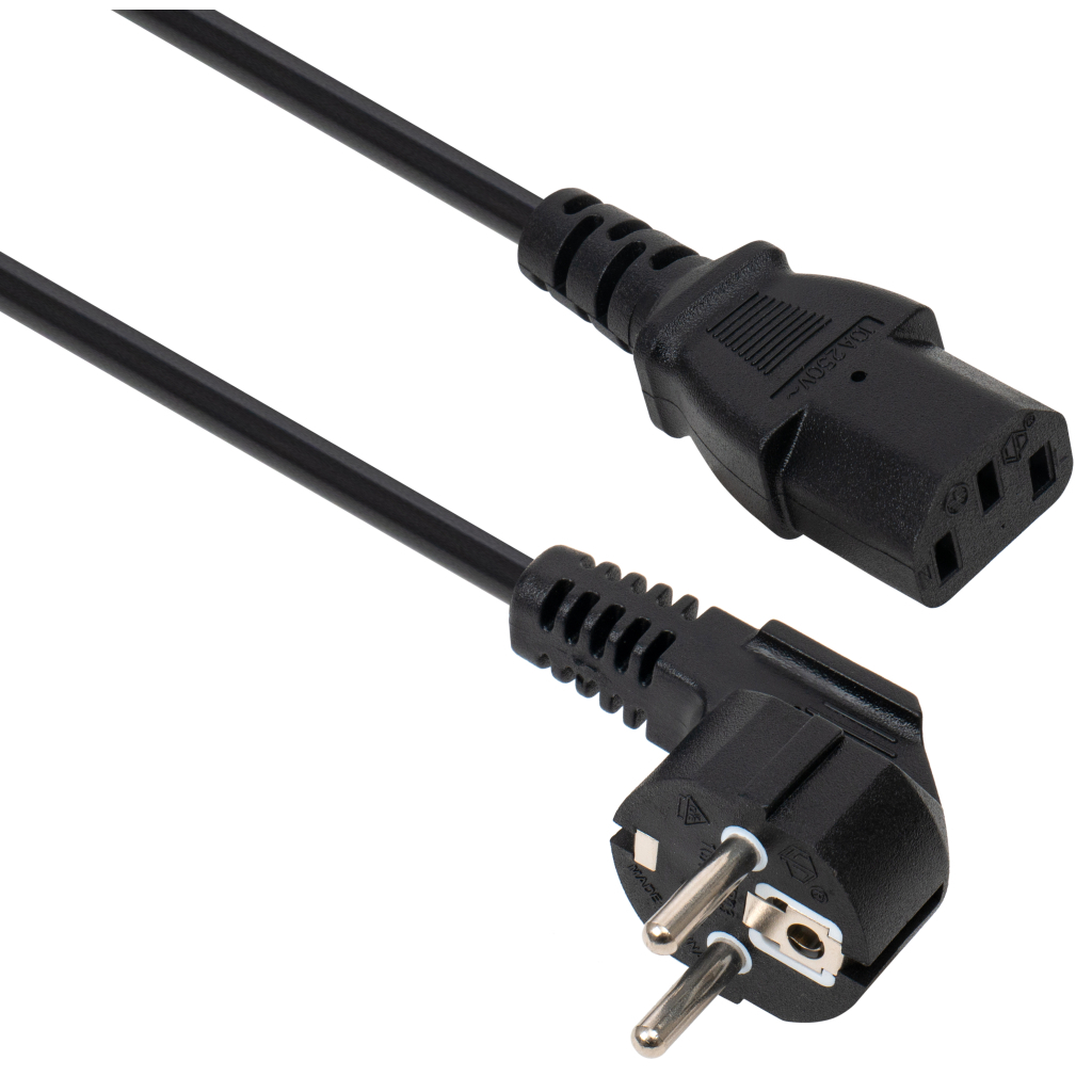 Кабель живлення C13 3.0m 1mm2 Vinga (VCPPC1C133BK) - фото 1 Кабель живлення C13 3.0m 1mm2 Vinga (VCPPC1C133BK) - фото 1