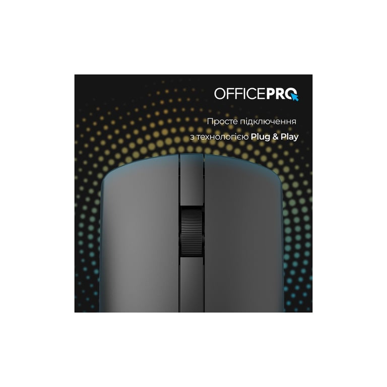 Мишка OfficePro M175B Silent Click Wireless Black (M175B) - фото 9