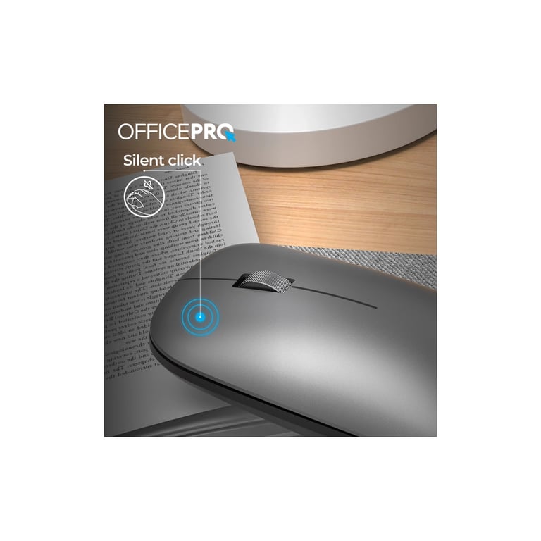 Мишка OfficePro M225G Silent Click Wireless Gray (M225G) - фото 11