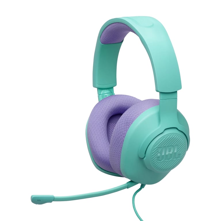 Навушники JBL Quantum 100M2 Cyan (JBLQTUM100M2CYN) - фото 1