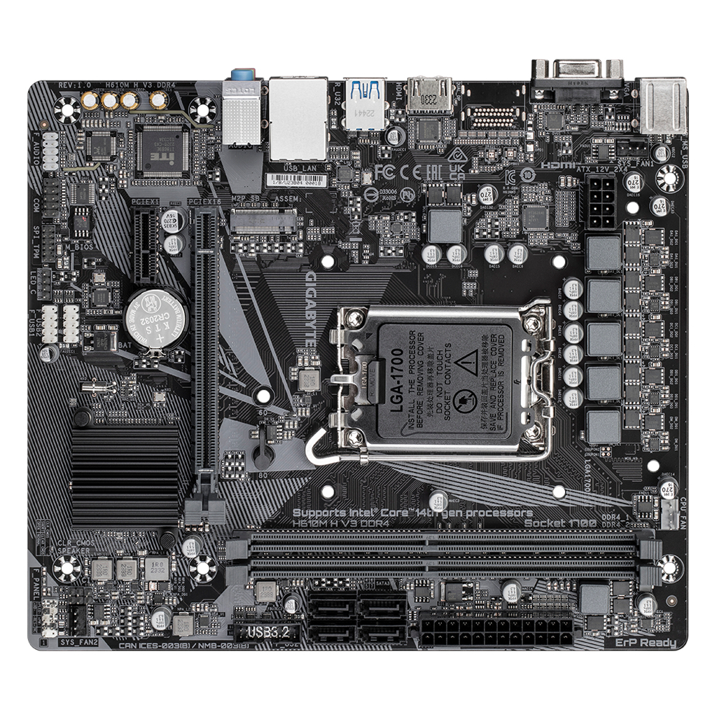 Материнська плата GIGABYTE H610M H V3 DDR4 - фото 4 Материнська плата GIGABYTE H610M H V3 DDR4 - фото 4