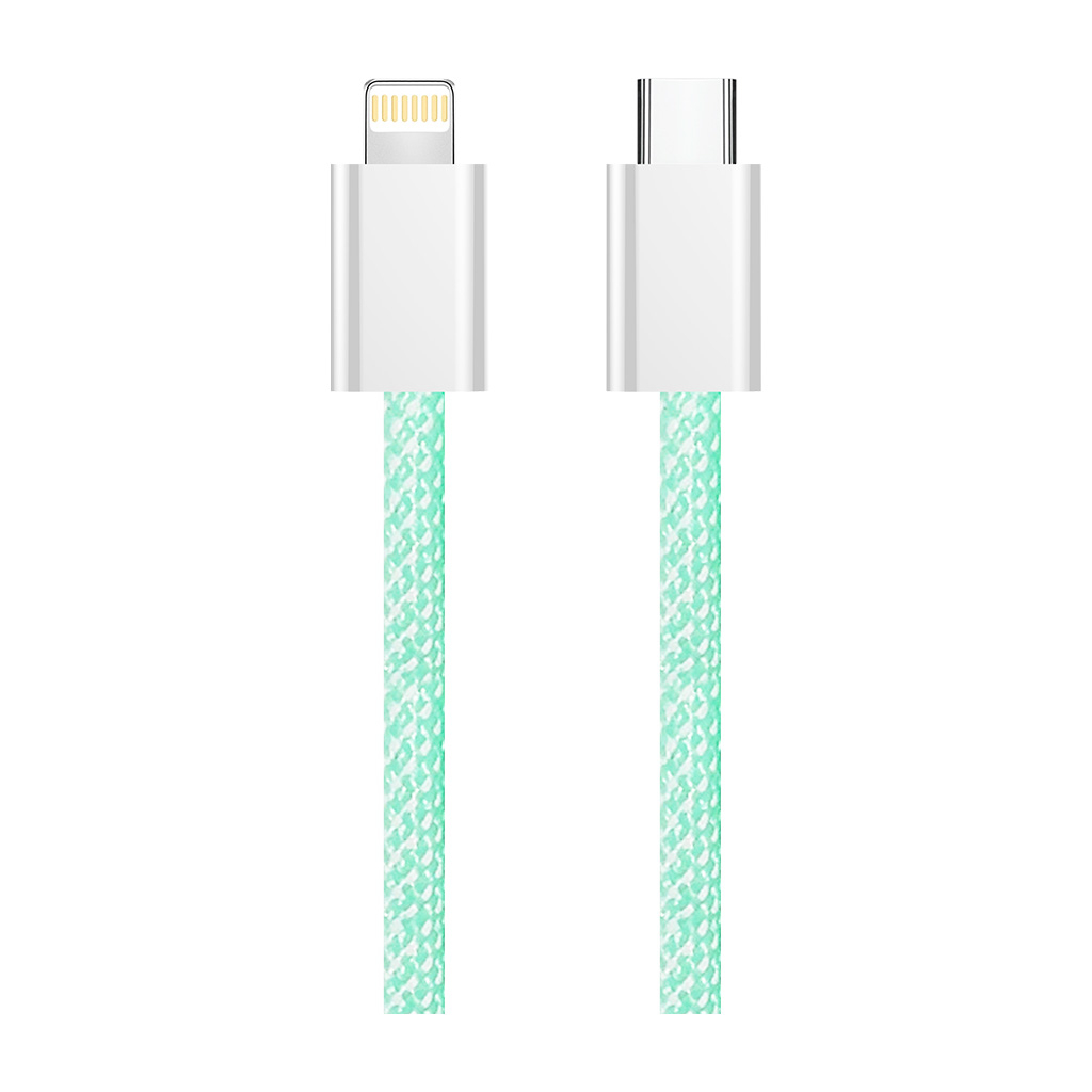 Дата кабель USB-C to Lightning 1.0m 27W green ColorWay (CW-CBPDCL061-G) - фото 7 Дата кабель USB-C to Lightning 1.0m 27W green ColorWay (CW-CBPDCL061-G) - фото 7