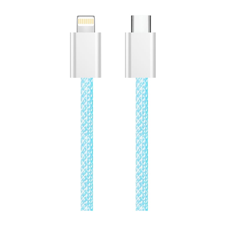 Дата кабель USB-C to Lightning 1.0m 27W blue ColorWay (CW-CBPDCL061-BL) - фото 8