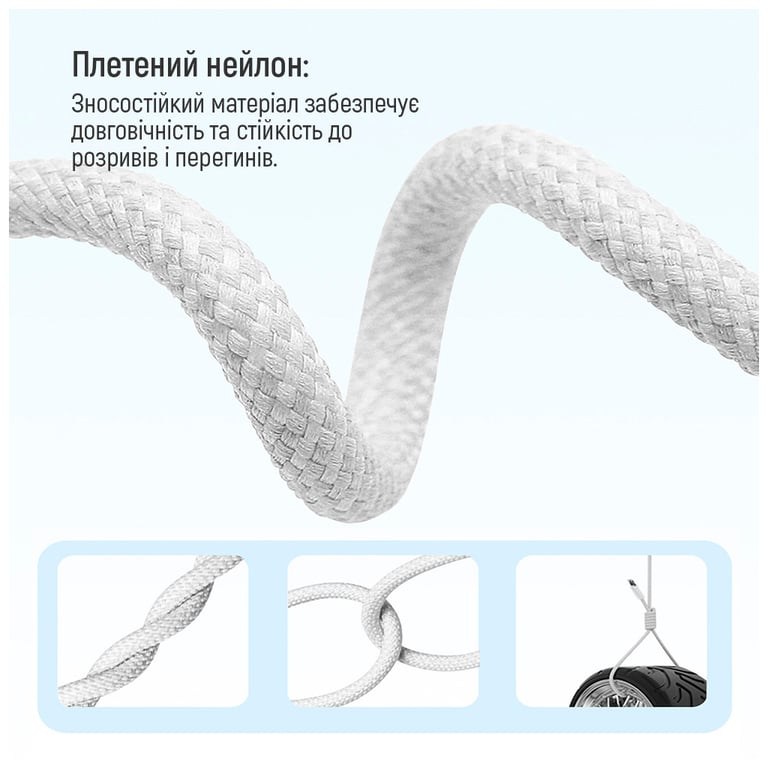 Дата кабель USB-C to Lightning 1.0m 27W grey ColorWay (CW-CBPDCL061-GR) - фото 11