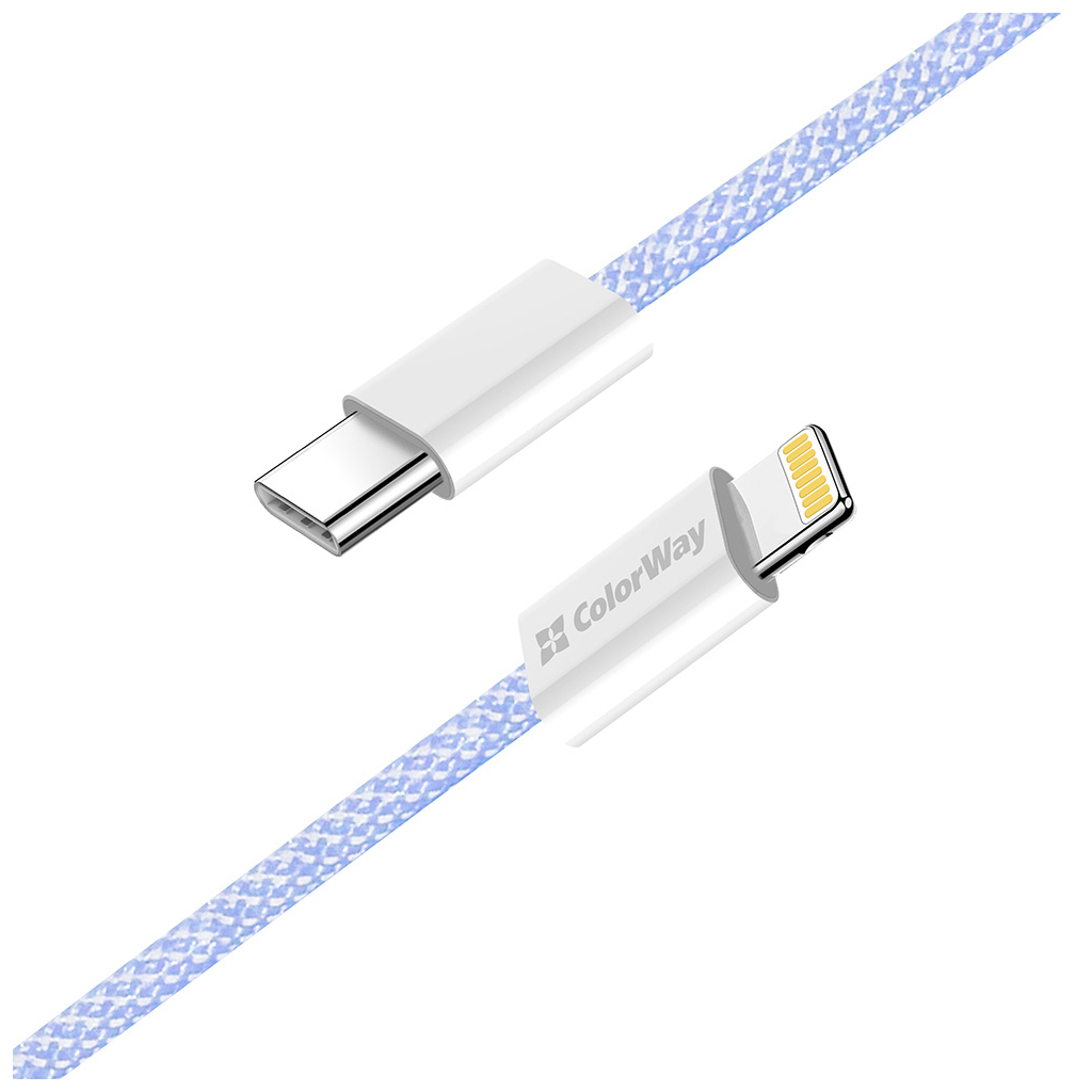 Дата кабель USB-C to Lightning 1.0m 27W purple ColorWay (CW-CBPDCL061-PU) - фото 6 Дата кабель USB-C to Lightning 1.0m 27W purple ColorWay (CW-CBPDCL061-PU) - фото 6