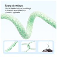 Дата кабель USB-C to USB-C 1.0m 60W 3.0А green ColorWay (CW-CBPDCC061-G) - фото 11
