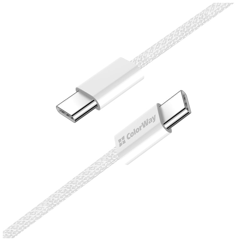 Дата кабель USB-C to USB-C 1.0m 60W 3.0А grey ColorWay (CW-CBPDCC061-GR) - фото 5