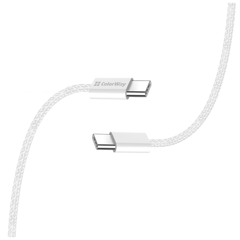 Дата кабель USB-C to USB-C 1.0m 60W 3.0А grey ColorWay (CW-CBPDCC061-GR) - фото 6