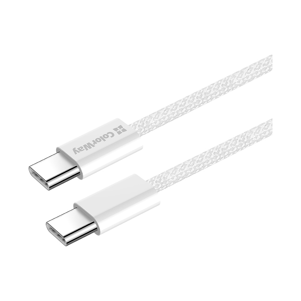 Дата кабель USB-C to USB-C 1.0m 60W 3.0А grey ColorWay (CW-CBPDCC061-GR) - фото 7 Дата кабель USB-C to USB-C 1.0m 60W 3.0А grey ColorWay (CW-CBPDCC061-GR) - фото 7