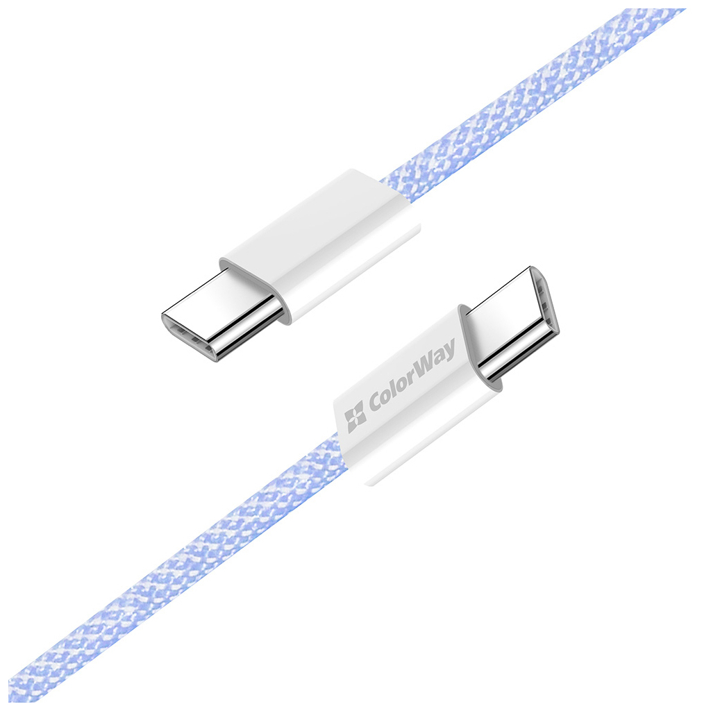 Дата кабель USB-C to USB-C 1.0m 60W 3.0А purple ColorWay (CW-CBPDCC061-PU) - фото 5 Дата кабель USB-C to USB-C 1.0m 60W 3.0А purple ColorWay (CW-CBPDCC061-PU) - фото 5