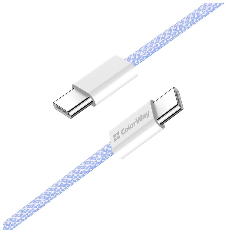 Дата кабель USB-C to USB-C 1.0m 60W 3.0А purple ColorWay (CW-CBPDCC061-PU) - фото 5
