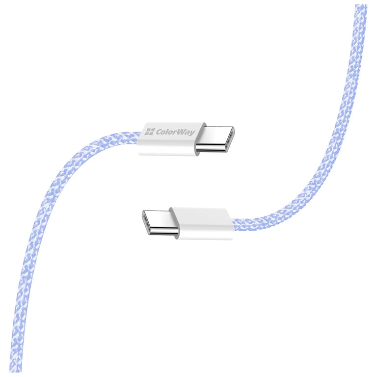 Дата кабель USB-C to USB-C 1.0m 60W 3.0А purple ColorWay (CW-CBPDCC061-PU) - фото 6