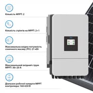 Сонячний інвертор Deye SUN-15K-SG05LP3-EU-SM2 15кВт (SUN-15K-SG05LP3-EU-SM2) - фото 4