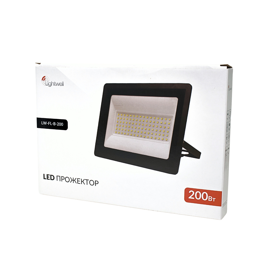 Прожектор Lightwell LW-FL-B-200 200 W - фото 3 Прожектор Lightwell LW-FL-B-200 200 W - фото 3