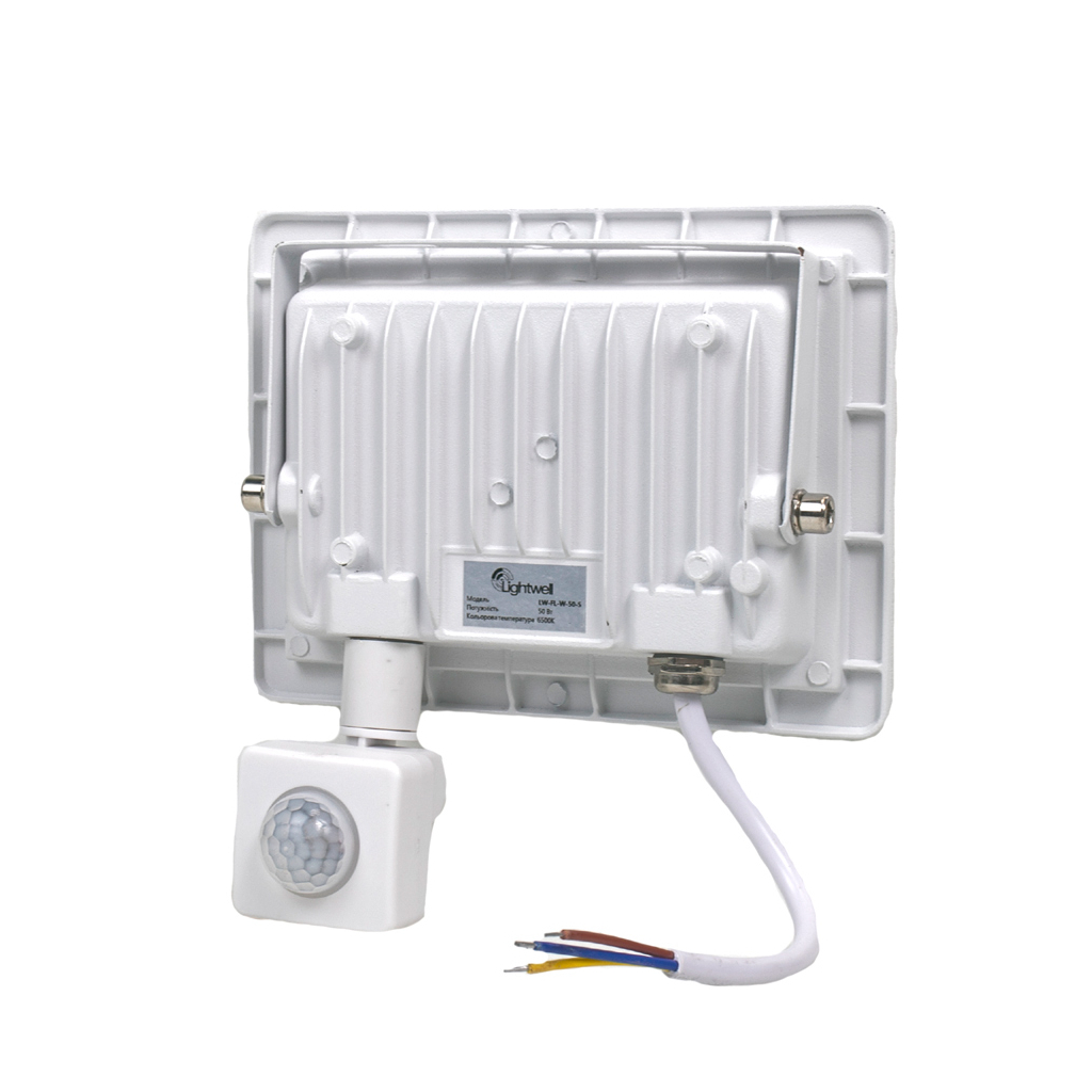 Прожектор Lightwell LW-FL-W-50-S 50 W з датчиком руху - фото 2 Прожектор Lightwell LW-FL-W-50-S 50 W з датчиком руху - фото 2