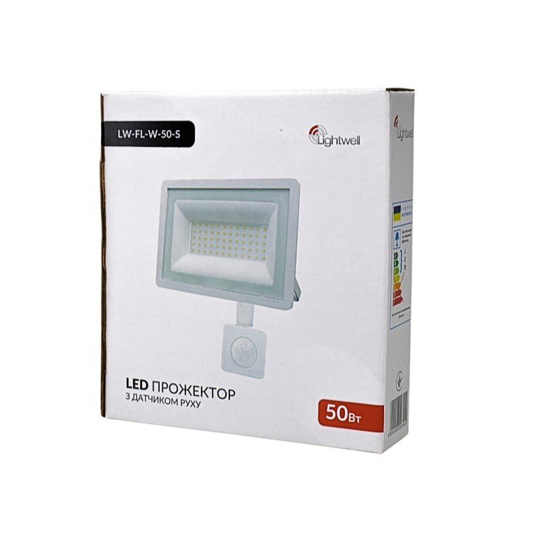 Прожектор Lightwell LW-FL-W-50-S 50 W з датчиком руху - фото 4