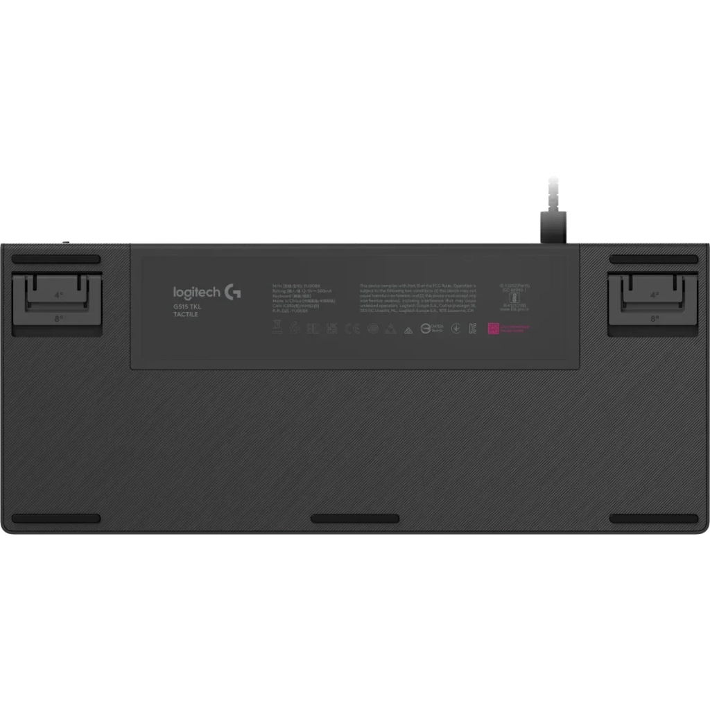 Клавіатура Logitech G515 TKL Switch-Tactile USB UA Black (920-012872) - фото 6 Клавіатура Logitech G515 TKL Switch-Tactile USB UA Black (920-012872) - фото 6