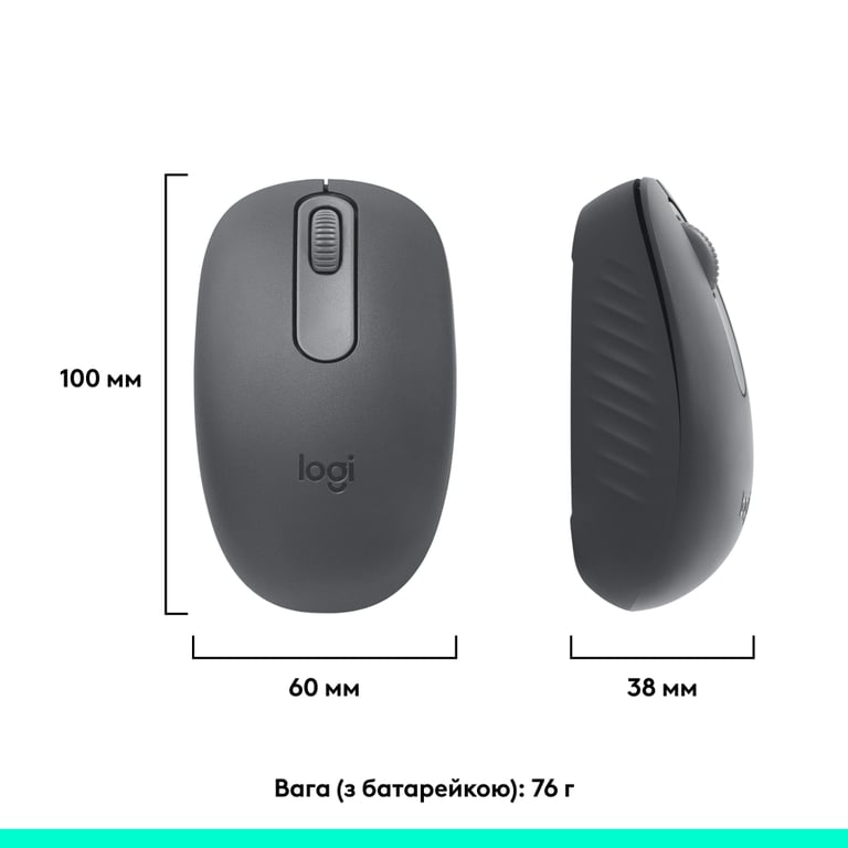 Мишка Logitech M196 Bluetooth Graphite (910-007459) - фото 4