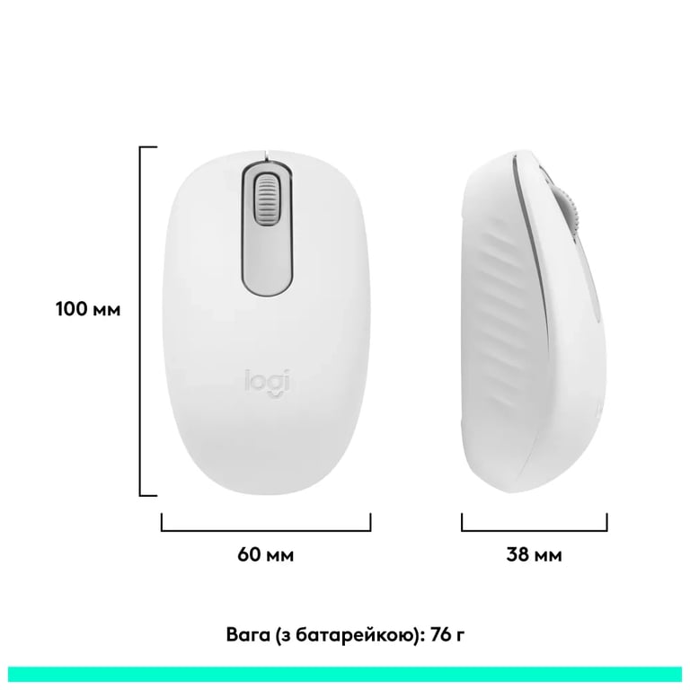Мишка Logitech M196 Bluetooth Off-White (910-007460) - фото 4
