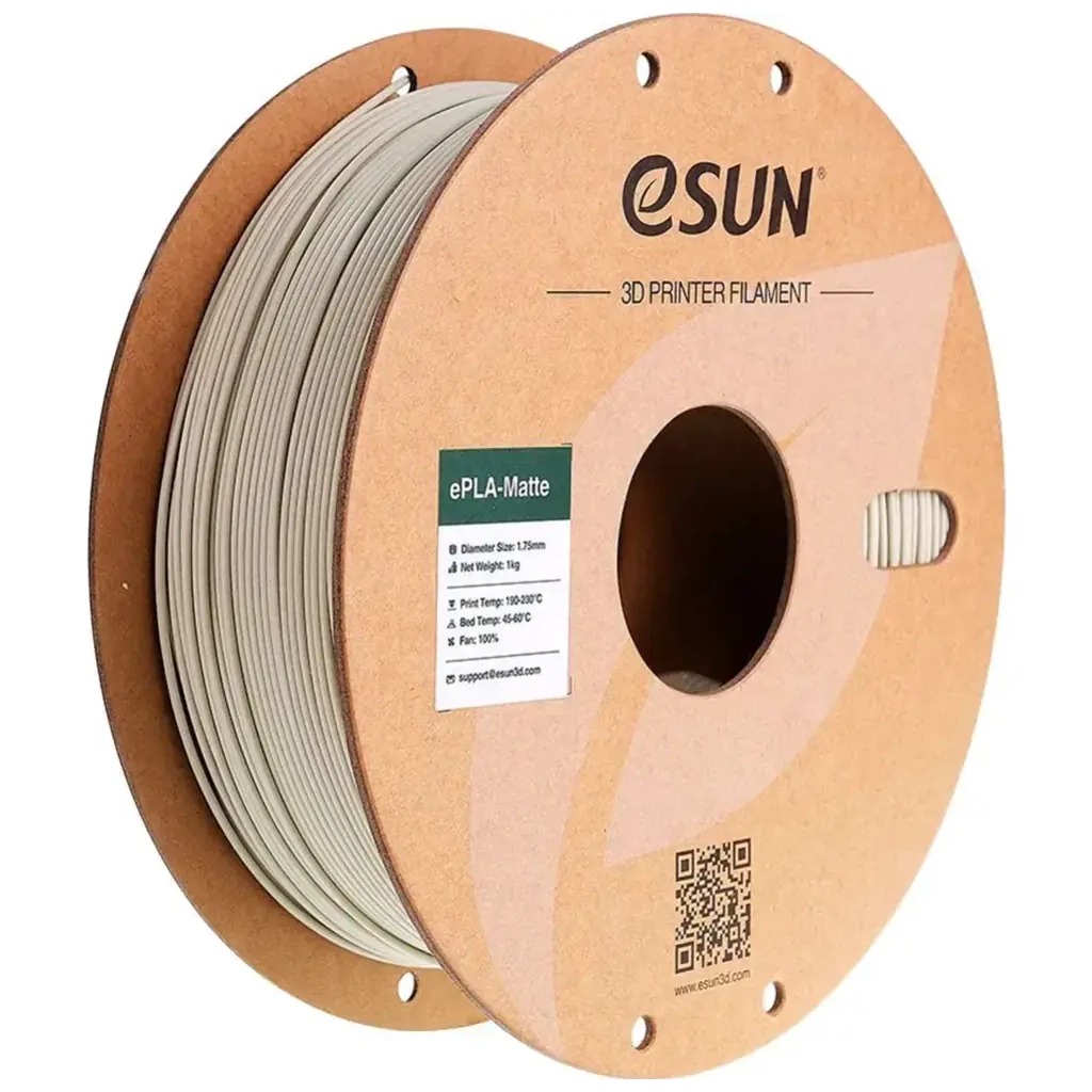 Пластик для 3D-принтера eSUN ePLA-Matte 1кг, 1.75мм, light khaki (ePLA-Matte-P175LK1) - фото 1 Пластик для 3D-принтера eSUN ePLA-Matte 1кг, 1.75мм, light khaki (ePLA-Matte-P175LK1) - фото 1