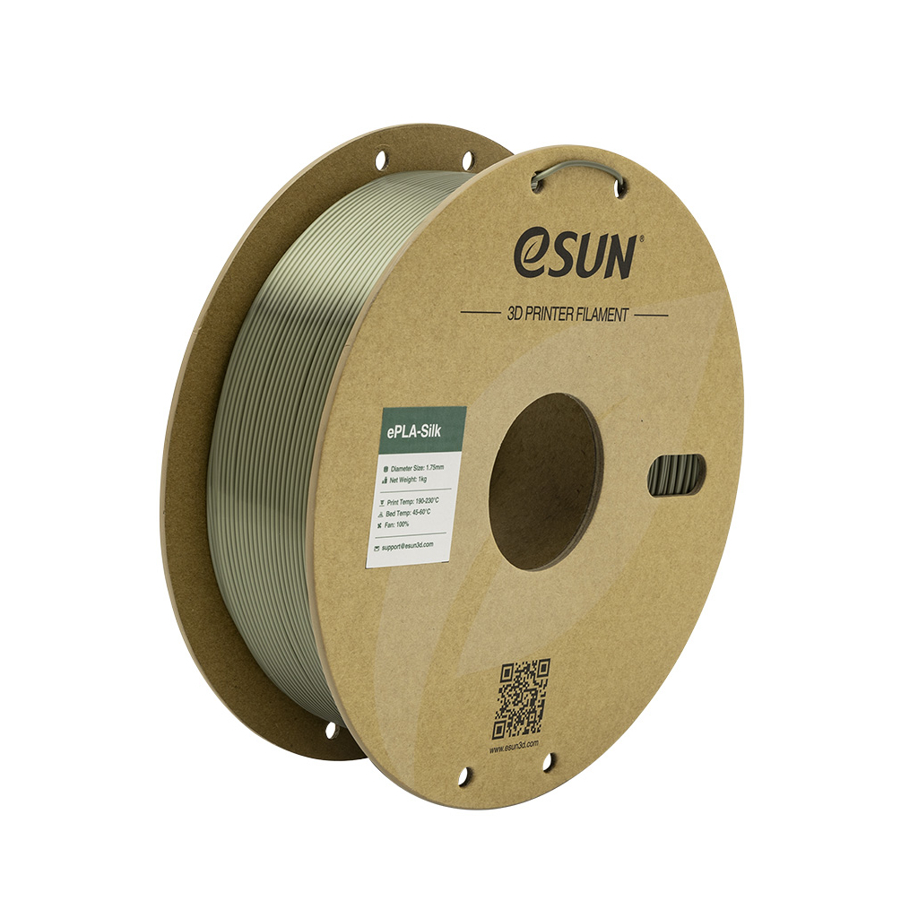 Пластик для 3D-принтера eSUN ePLA-Silk Metal 1.75мм, 1кг, bronze (ePLA-Silk-P175BR1) - фото 1