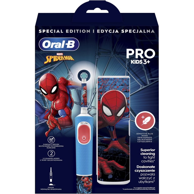 Електрична зубна щітка Oral-B D103.413.2KX Spider-Man - фото 2