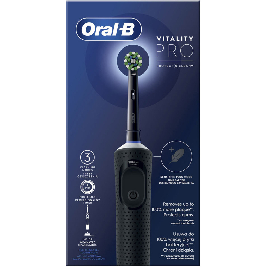 Електрична зубна щітка Oral-B D103.413.3 PRO Black - фото 2 Електрична зубна щітка Oral-B D103.413.3 PRO Black - фото 2