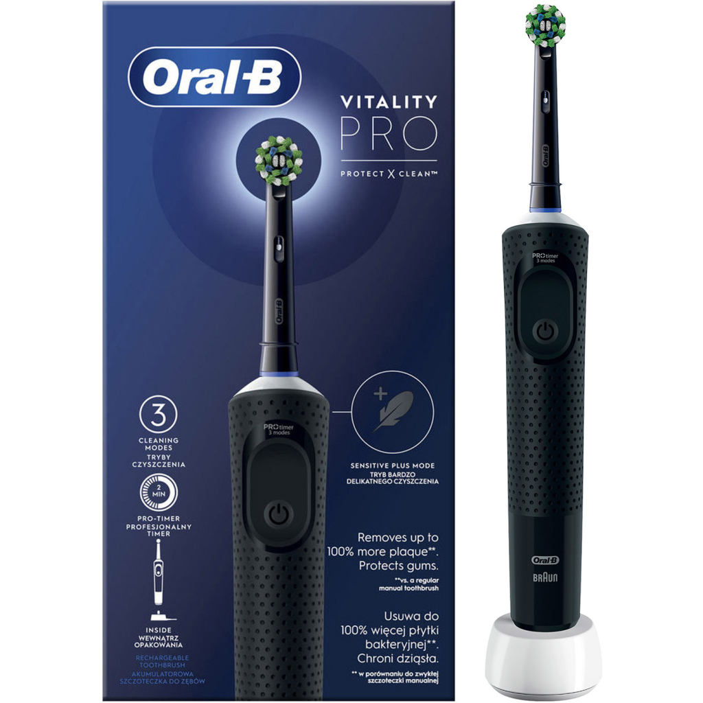 Електрична зубна щітка Oral-B D103.413.3 PRO Black - фото 3 Електрична зубна щітка Oral-B D103.413.3 PRO Black - фото 3