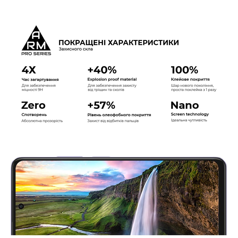 Скло захисне Armorstandart Pro OPPO A3 4G / A3x 4G Black (ARM80892) - фото 5