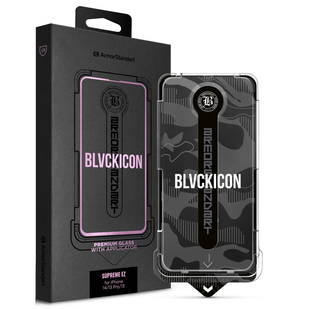 Скло захисне Armorstandart Black Icon Supreme EZ iPhone 14/13 Pro/13 (ARM79257) - фото 1 Скло захисне Armorstandart Black Icon Supreme EZ iPhone 14/13 Pro/13 (ARM79257) - фото 1