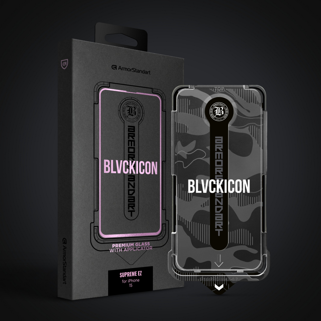 Скло захисне Armorstandart Black Icon Supreme EZ iPhone 15 (ARM79261) - фото 2 Скло захисне Armorstandart Black Icon Supreme EZ iPhone 15 (ARM79261) - фото 2