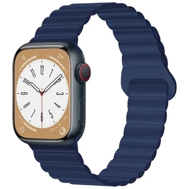 Ремінець до смарт-годинника Drobak Silicone Magnetic Link для Apple Watch All Series Ultra 2 49/45/44/42mm Midnight blue (898927) - фото 1