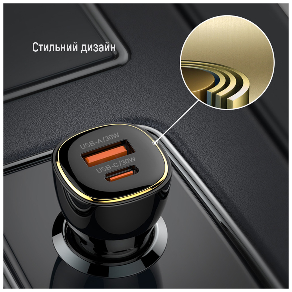 Зарядний пристрій ColorWay PowerDelivery PPS USB (USB-A + USB-C) (60W) Black (CW-CHA046PD-BK) - фото 4 Зарядний пристрій ColorWay PowerDelivery PPS USB (USB-A + USB-C) (60W) Black (CW-CHA046PD-BK) - фото 4