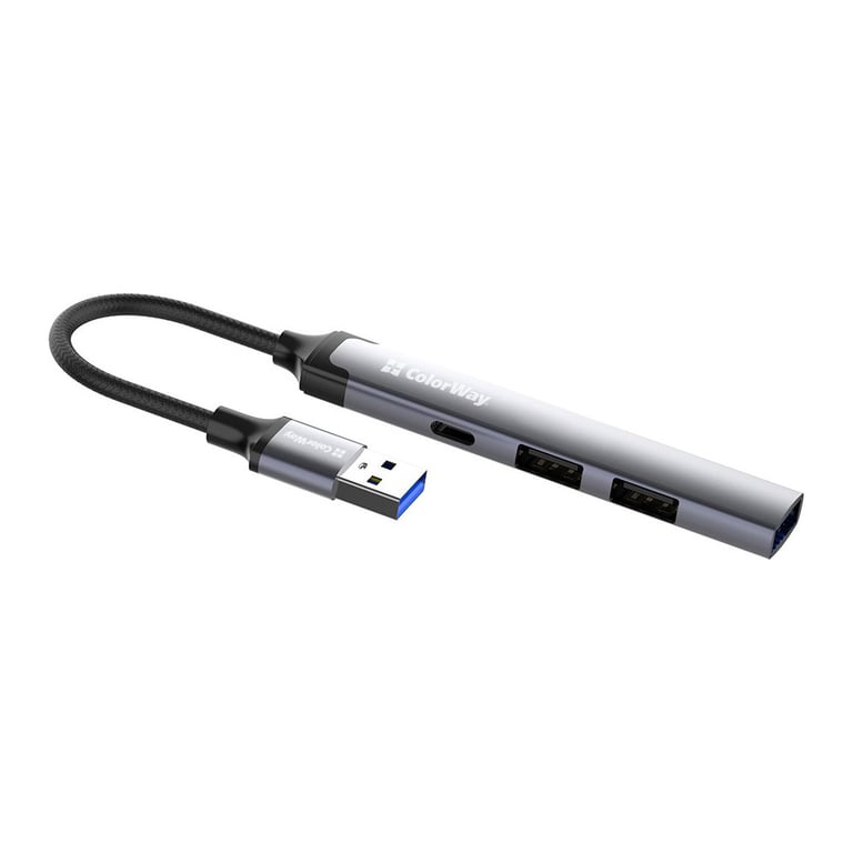 Концентратор ColorWay USB-A 4-в-1 USB2.0х3/USB3.0 (CW-HUB05) - фото 1