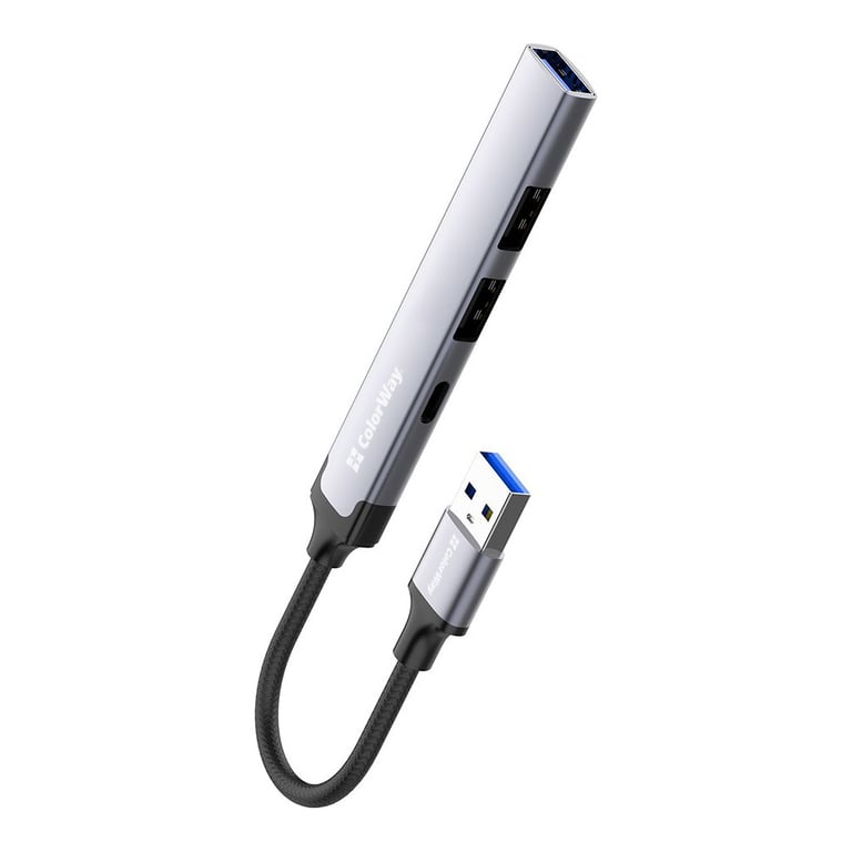 Концентратор ColorWay USB-A 4-в-1 USB2.0х3/USB3.0 (CW-HUB05) - фото 2